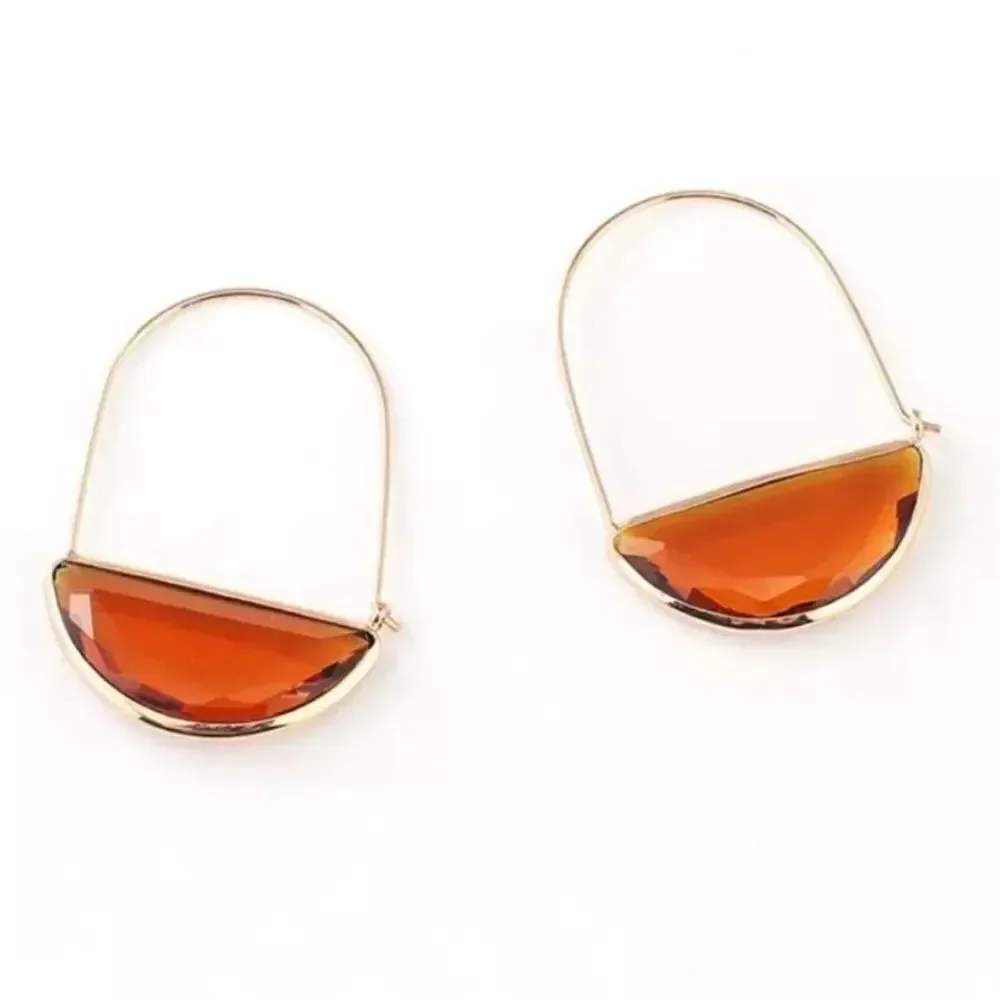 crystal hoop earrings M38
